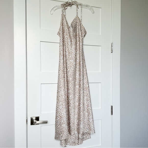 Abercrombie & Fitch Dresses & Skirts - Abercrombie & Fitch Leopard Print Satin Dress